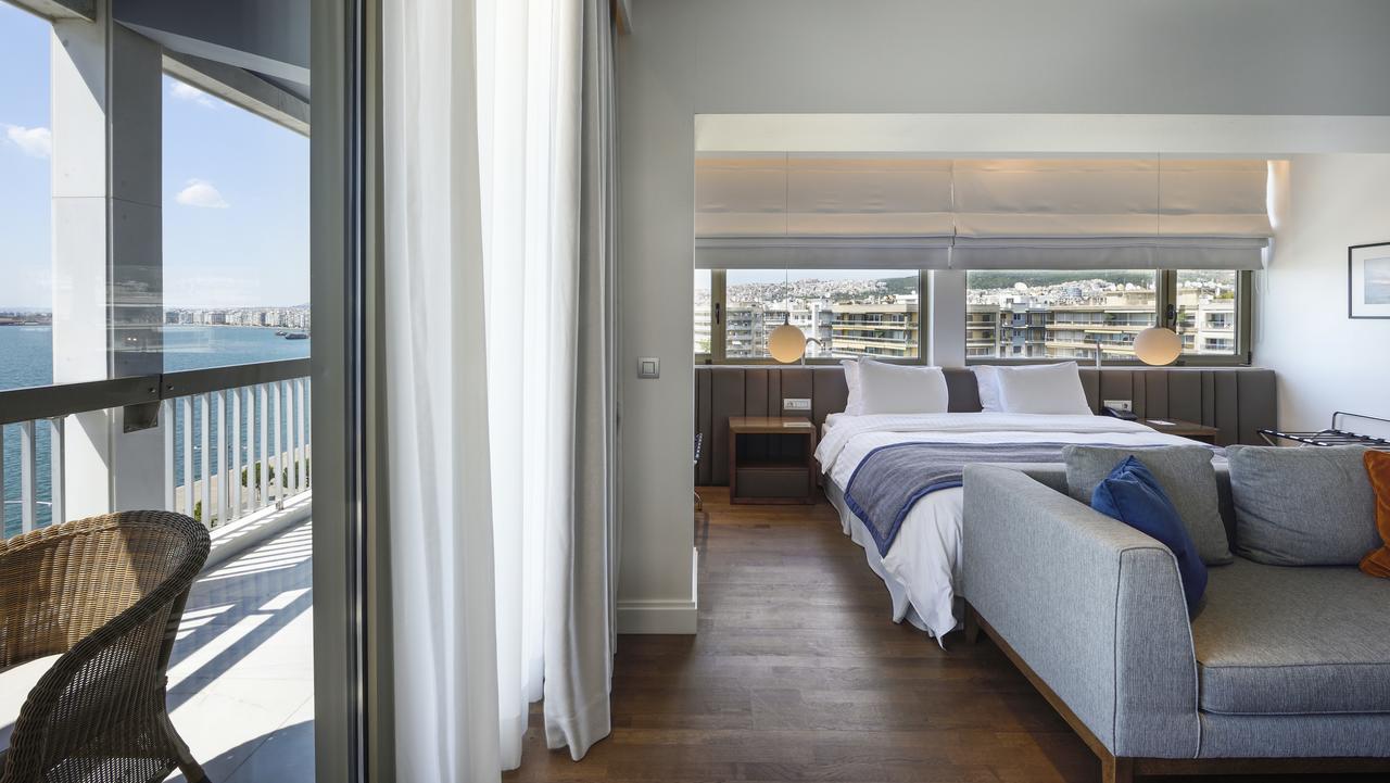Makedonia Palace Thessaloníki Eksteriør bilde A room at the hotel